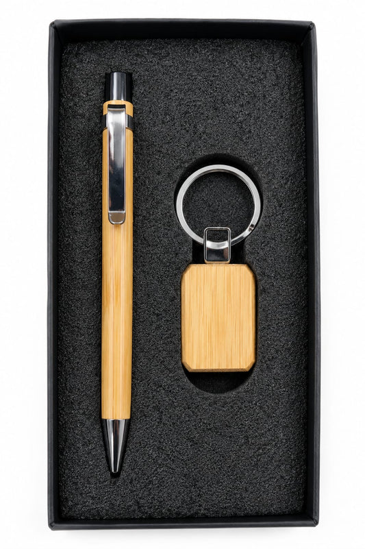 Premium Pen & Keychain Corporate Gift Set - PARTYFOXX 