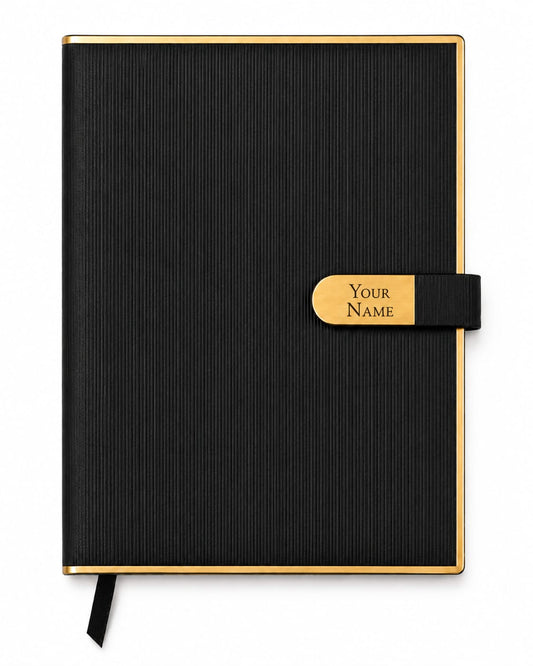Premium Golden Border Magnetic Closure Diary - PARTYFOXX 
