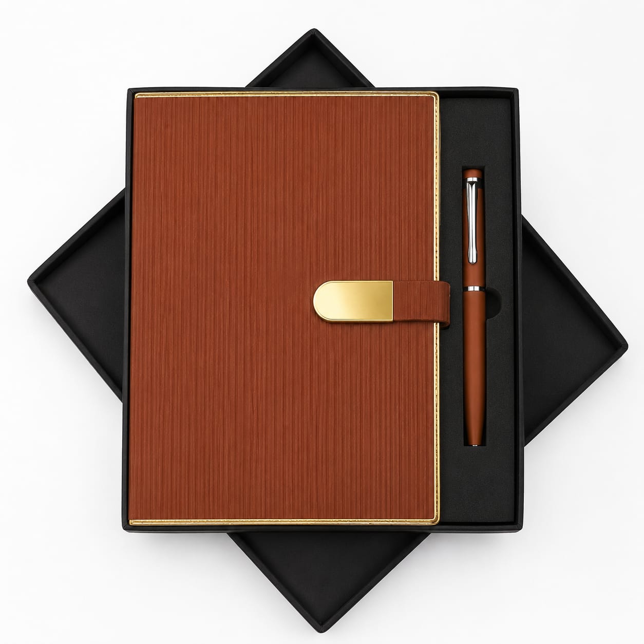 Golden Border Magnet Diary