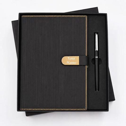 Golden Border Magnet Diary