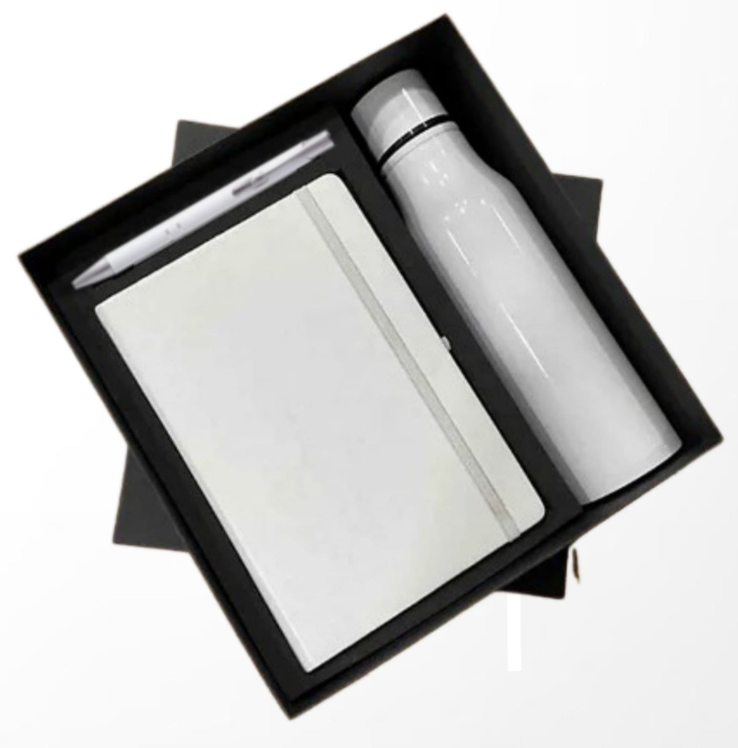 Elastic Diary with Sports Bottle Set