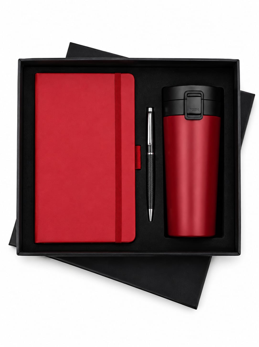 Elastic Diary with Flip Cup Set - PARTYFOXX 