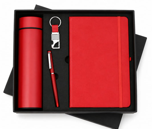 Bottle with Elastic Diary Set