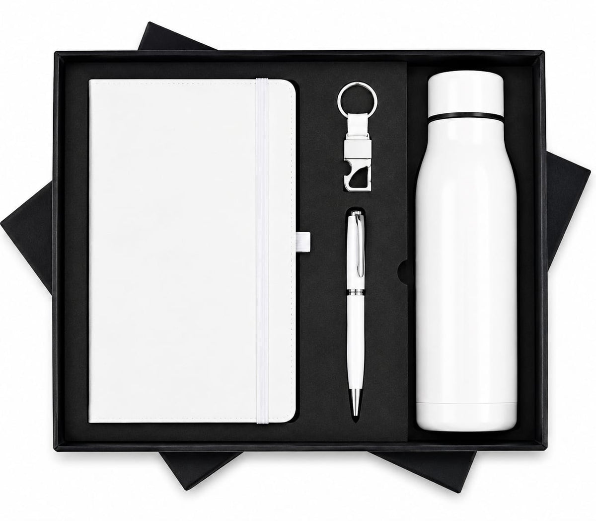 Elastic Diary with Sports Bottle Set