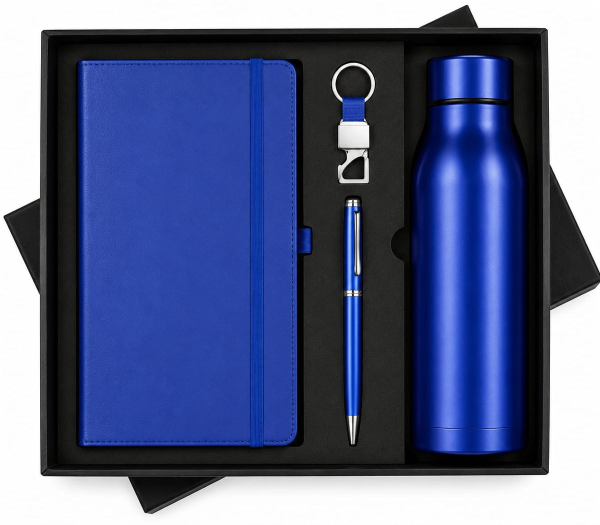 Elastic Diary with Sports Bottle Set