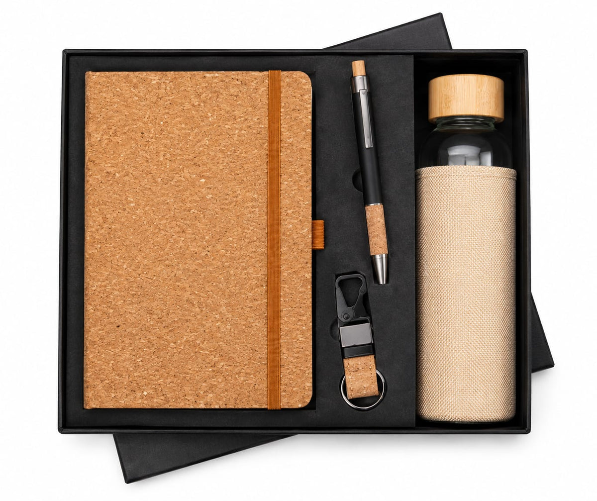 Glass Bottle with Crock Diary Set - PARTYFOXX 