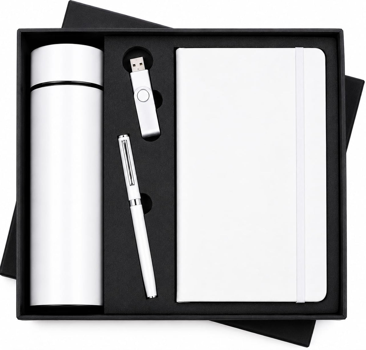 Bottle, Pen Drive &  Elastic Diary Set - PARTYFOXX 