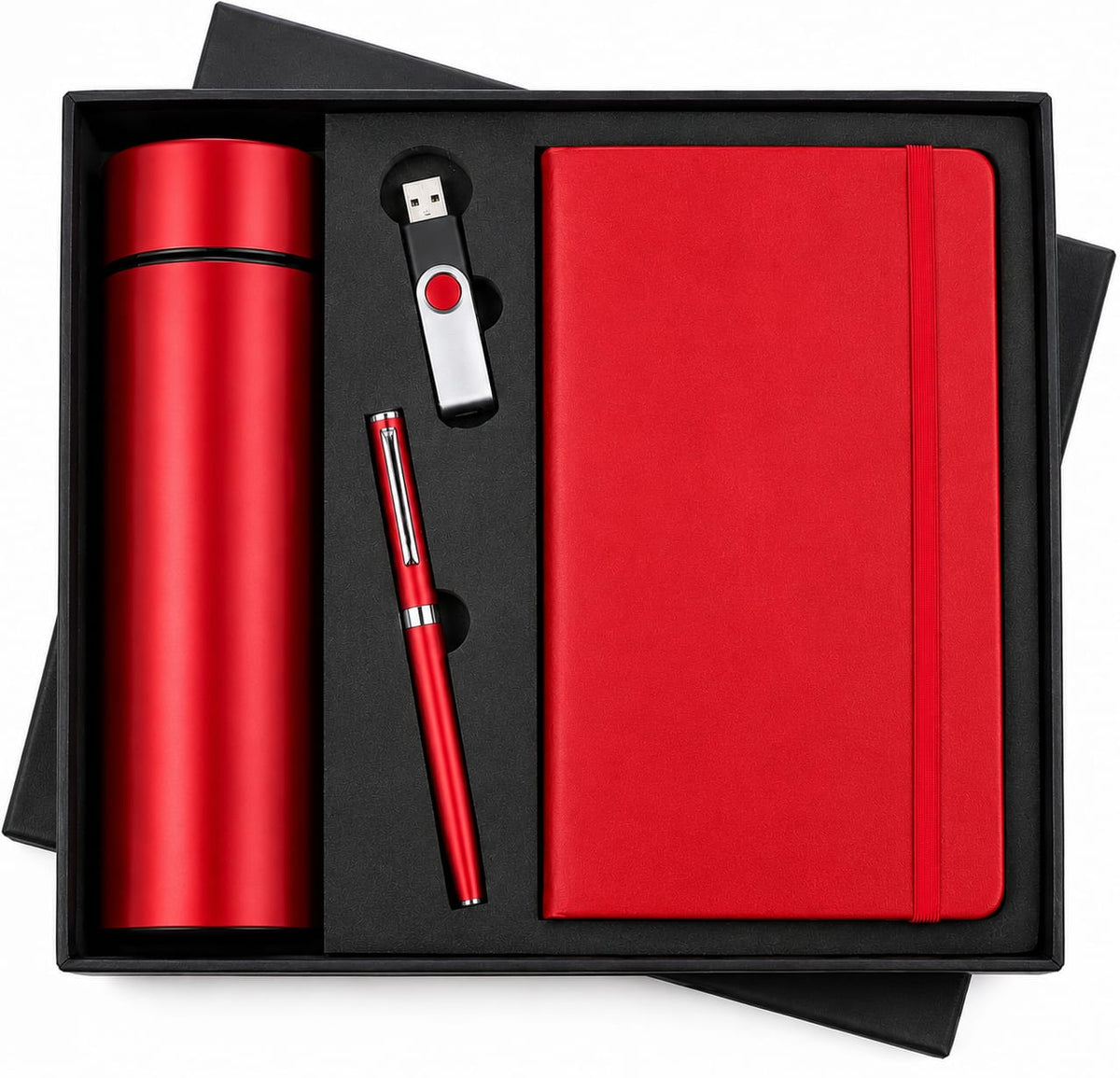 Bottle, Pen Drive &  Elastic Diary Set - PARTYFOXX 