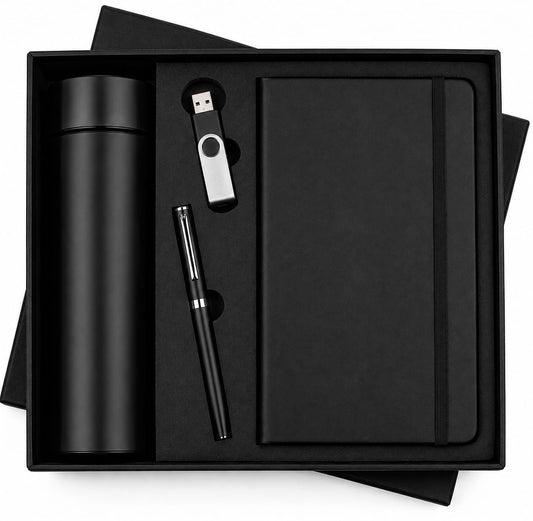 Bottle, Pen Drive &  Elastic Diary Set - PARTYFOXX 