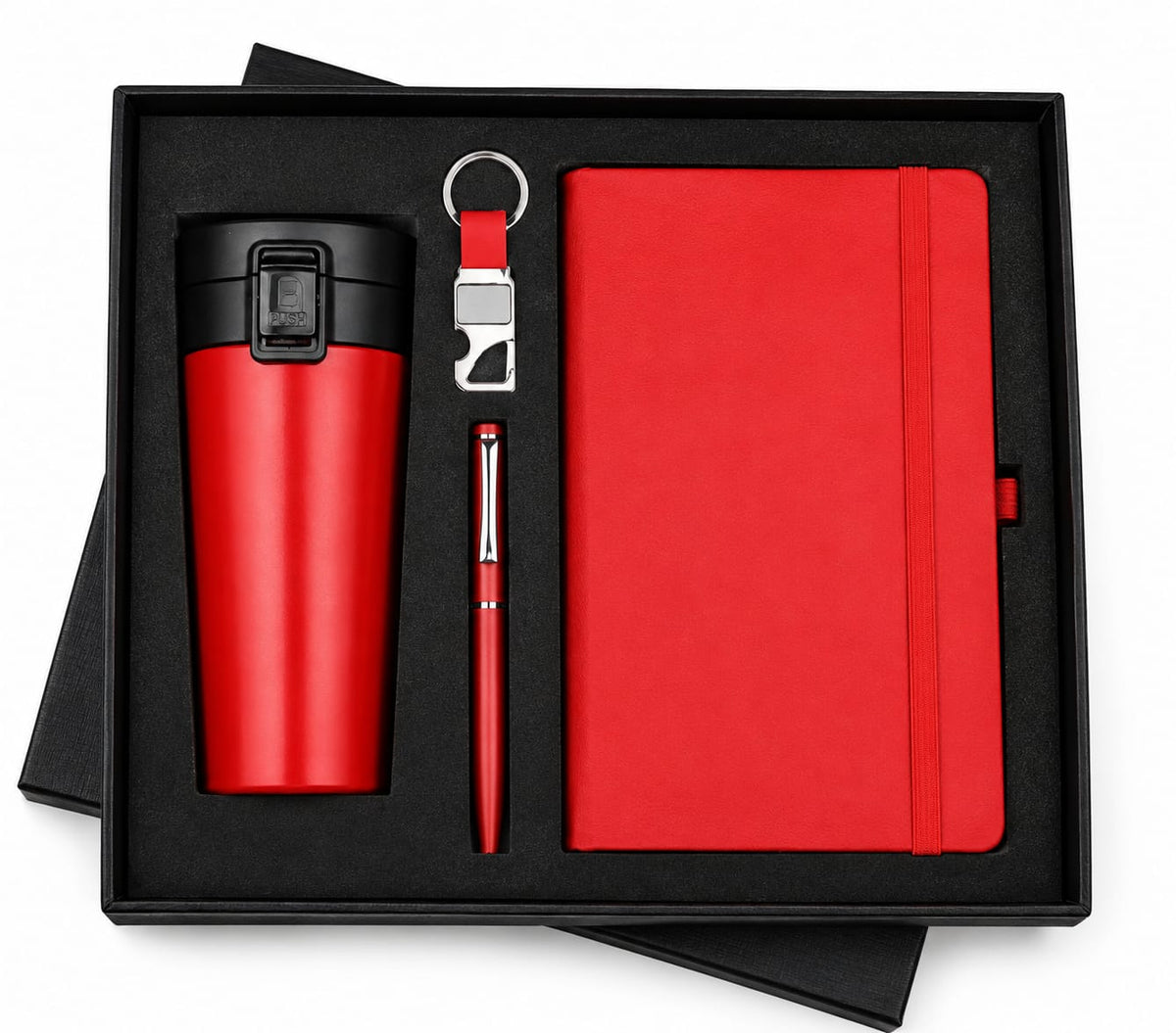 Flip Cup, Keychain & Elastic Diary Set - PARTYFOXX 