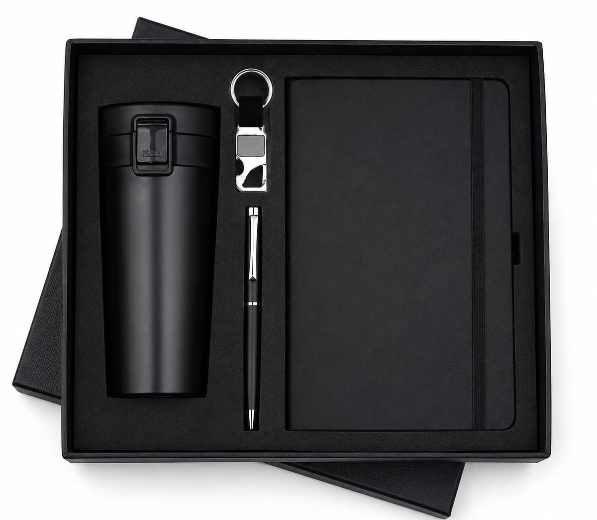 Flip Cup, Keychain & Elastic Diary Set - PARTYFOXX 