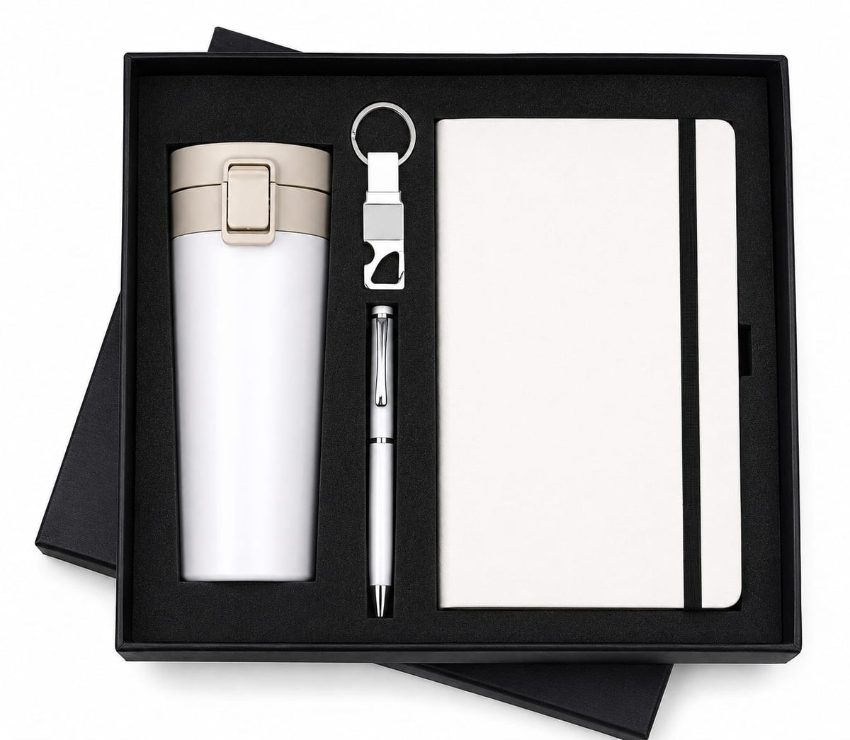 Flip Cup, Keychain & Elastic Diary Set - PARTYFOXX 