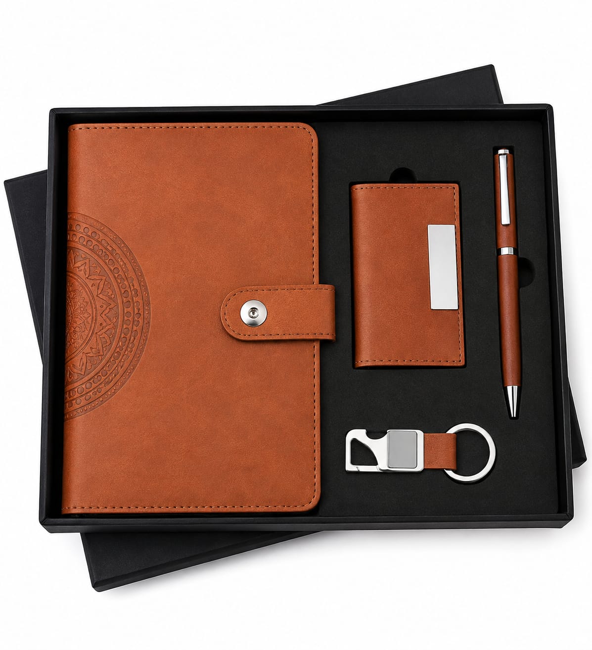 Cardholder & Button Diary Corporate Gift Set