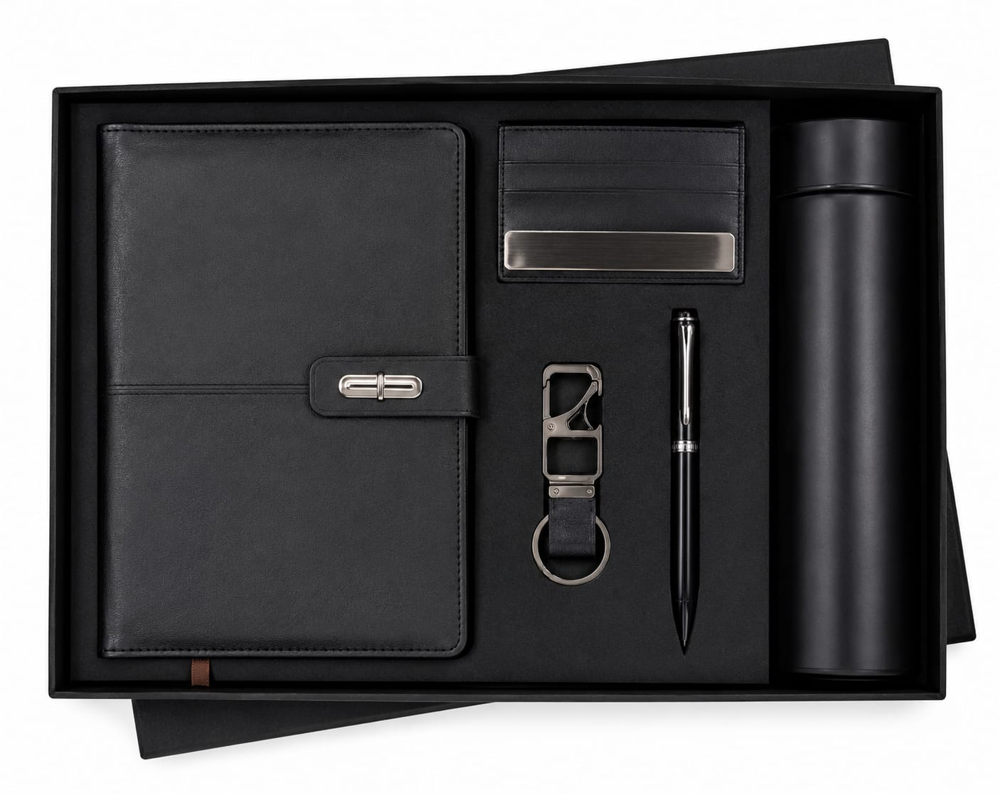 Capsule Magnet Diary, Cardholder, Bottle, Pen & Keychain Corporate Gift Set