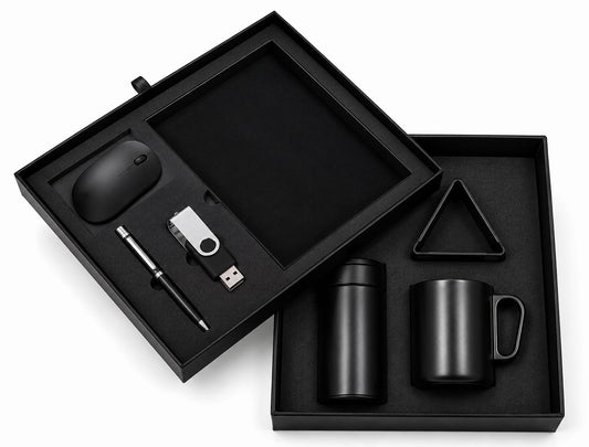Elastic Diary, Mobile Stand, Bottle, Wireless Mouse, Cup, Pen &  Pen Drive Corporate Gift Set - PARTYFOXX 