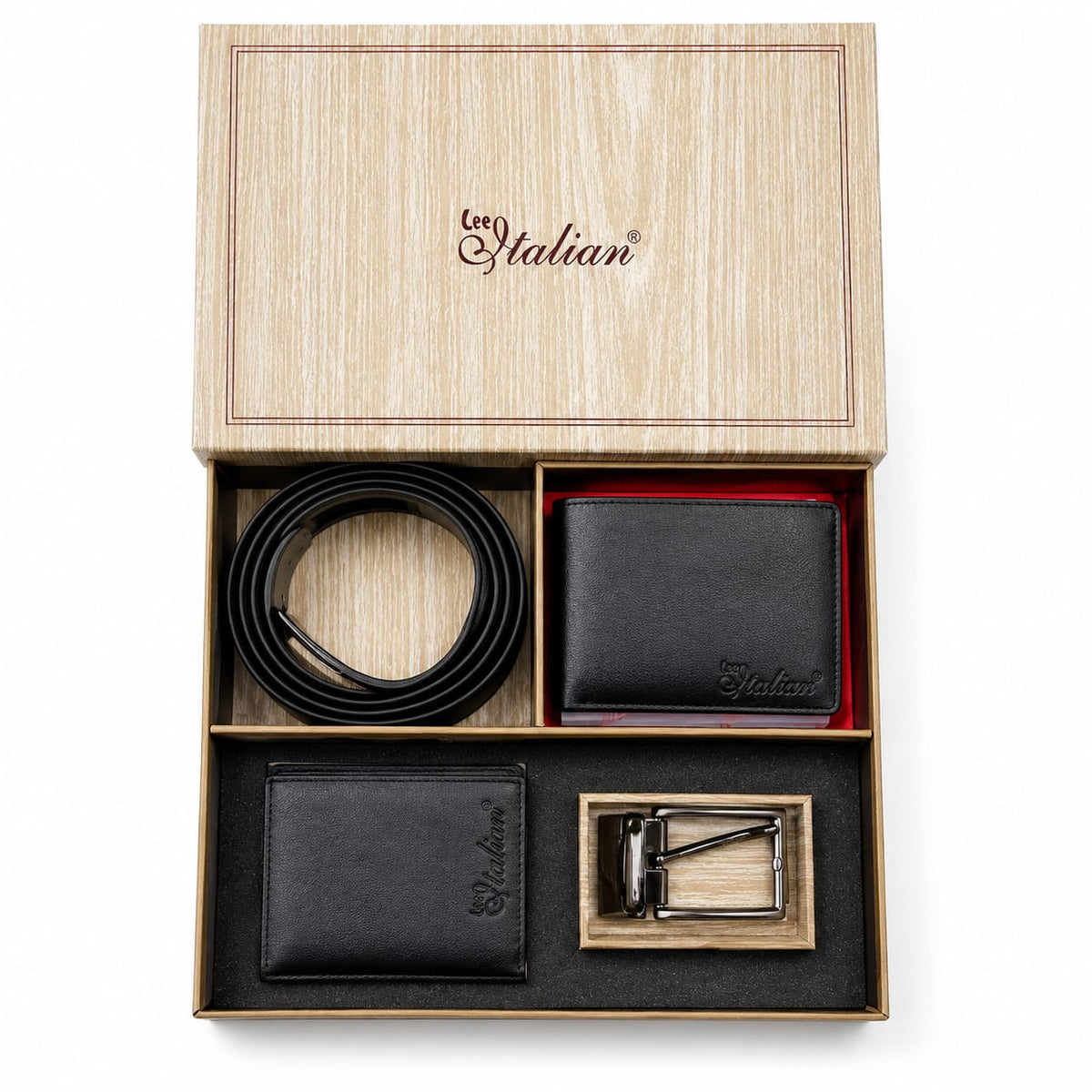 MDF Box Purse, Belt & Cardholder Corporate Gift Set - PARTYFOXX 