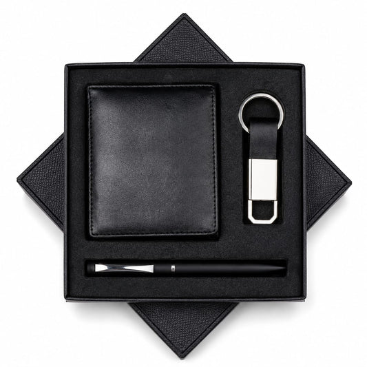 Purse, Pen & Keychain Corporate Gift Set - PARTYFOXX 