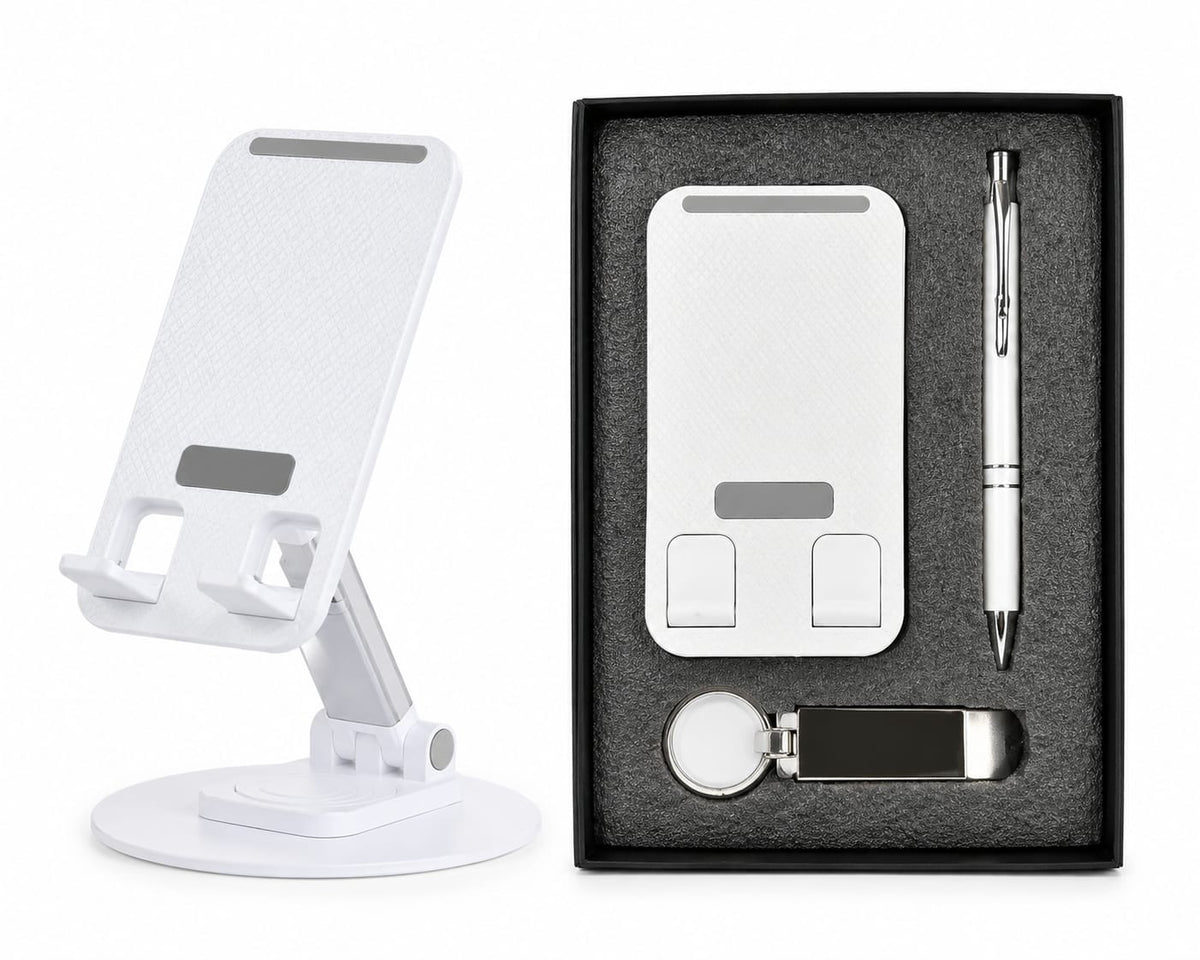 Mobile Stand, Pen & Keychain Corporate Gift Set - PARTYFOXX 