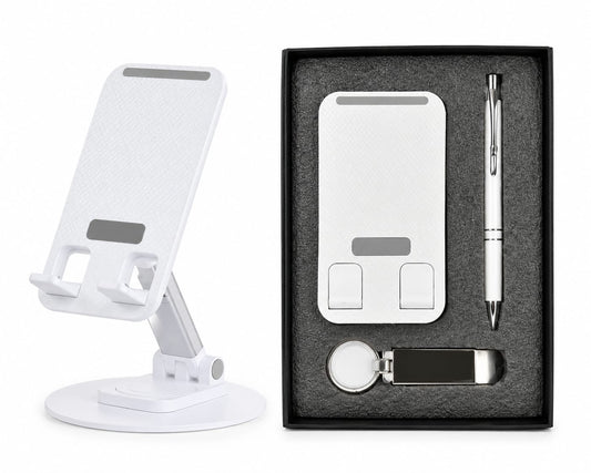 Mobile Stand, Pen & Keychain Corporate Gift Set - PARTYFOXX 
