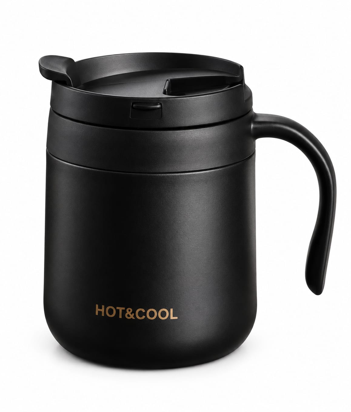Hot & Cool Insulated Coffee Mug with Handle - PARTYFOXX 
