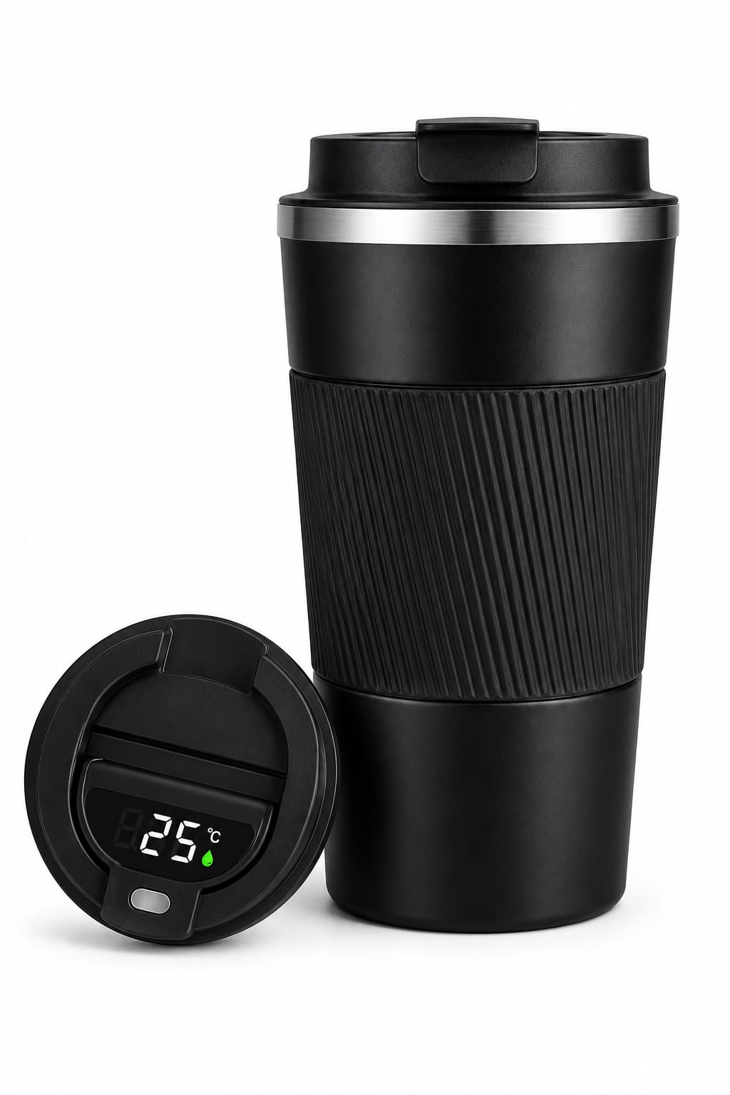 Smart Temperature Display Stainless Steel Travel Tumbler - PARTYFOXX 