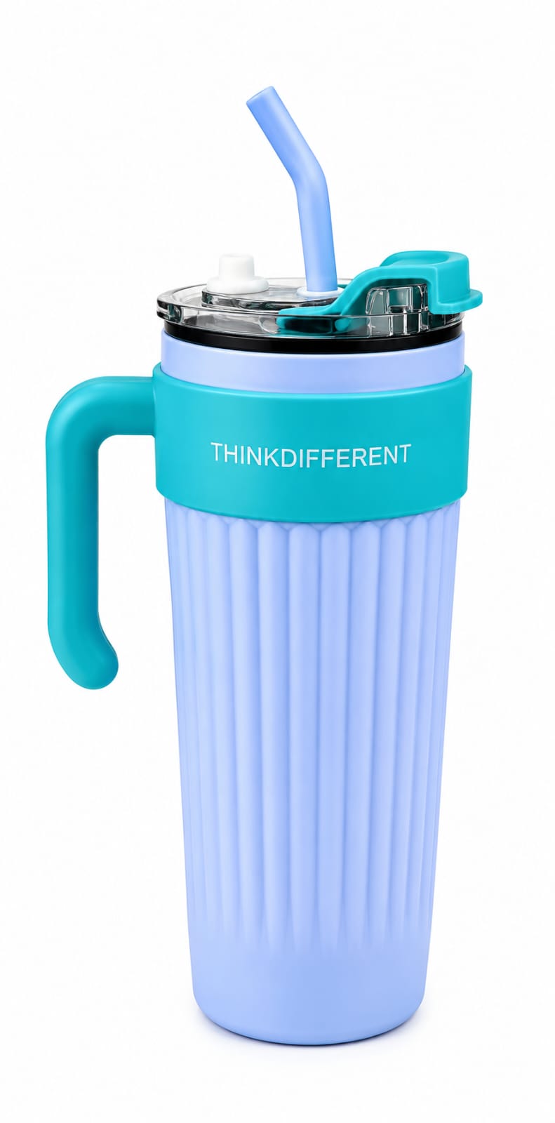 Premium Insulated Travel Tumbler with Handle & Straw - PARTYFOXX 