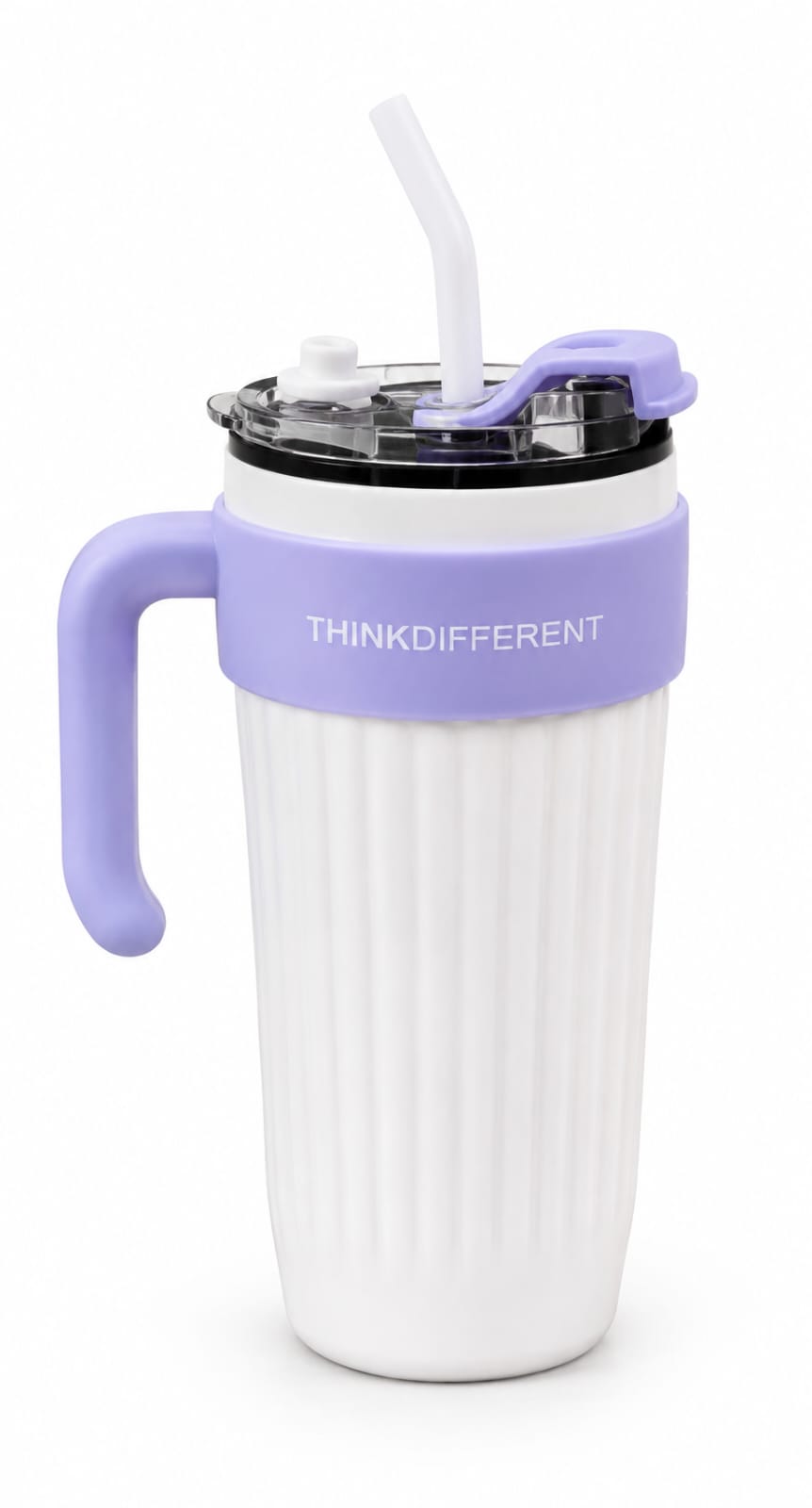 Premium Insulated Travel Tumbler with Handle & Straw - PARTYFOXX 