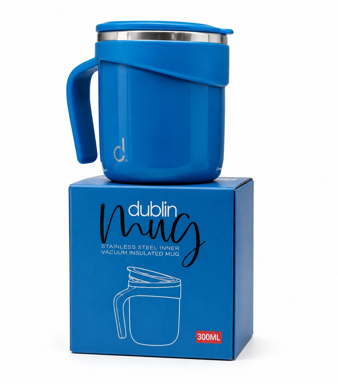 Premium 300ML Vacuum Insulated Coffee Mug with Handle - PARTYFOXX 