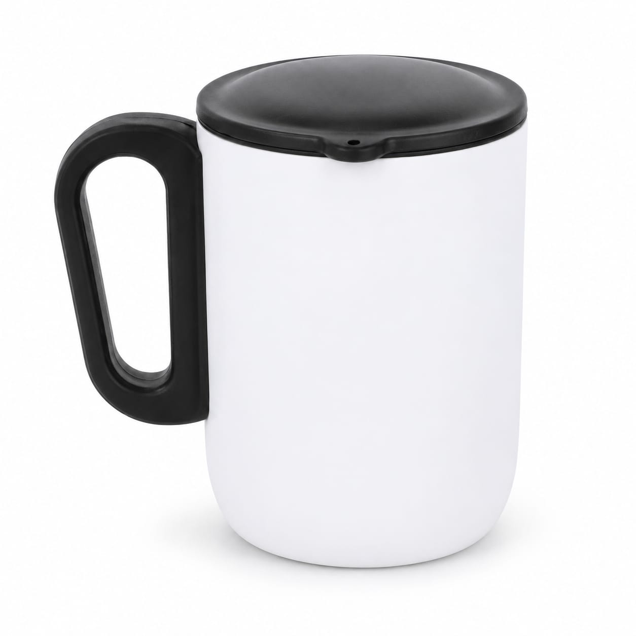 Premium White Insulated Coffee Mug with Handle - PARTYFOXX 