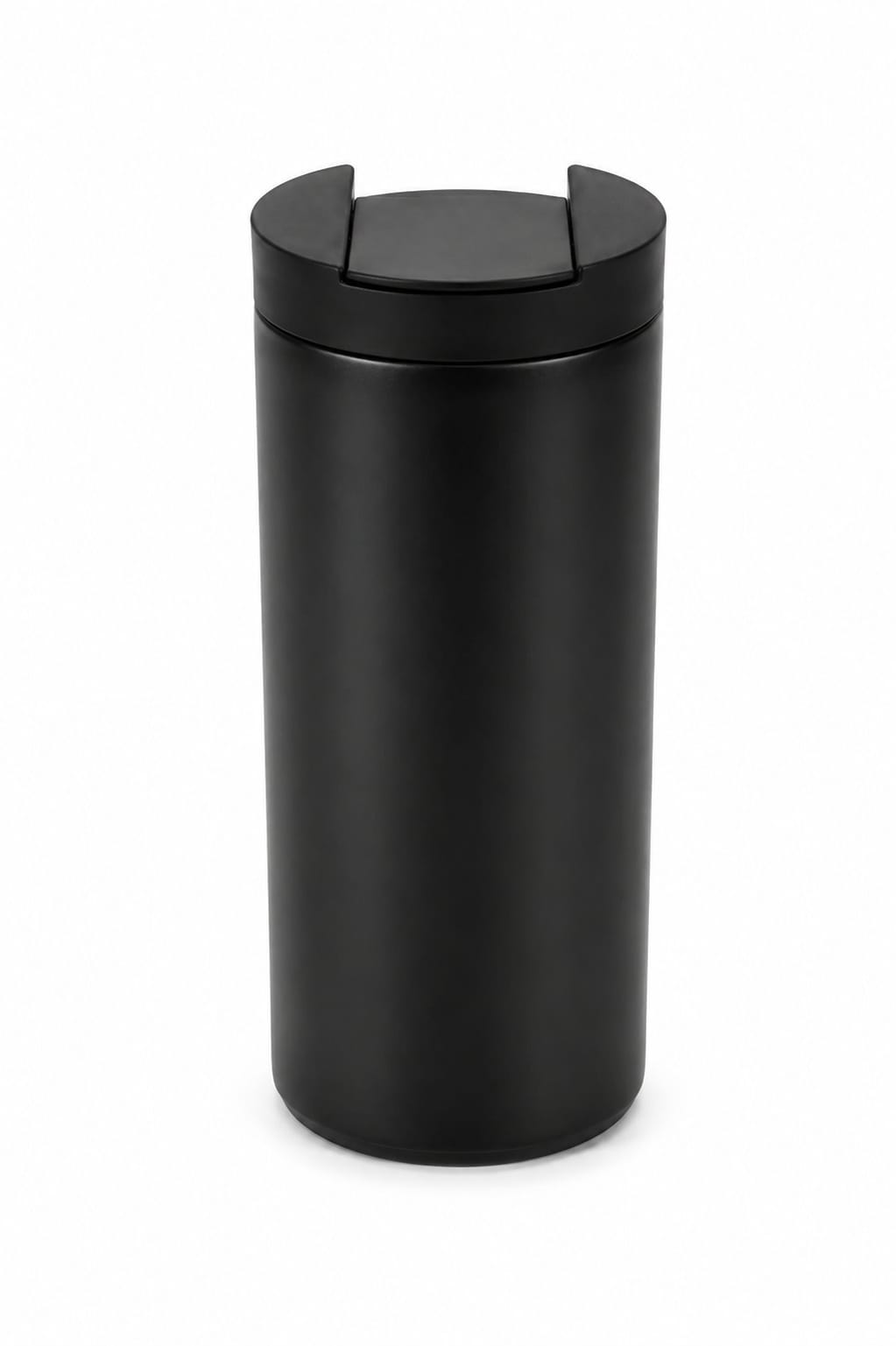 Premium Matte Black Insulated Travel Tumbler with Flip - PARTYFOXX 