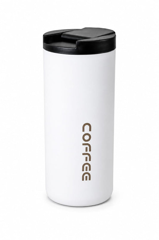Premium Insulated Coffee Travel Tumbler with Flip - PARTYFOXX 