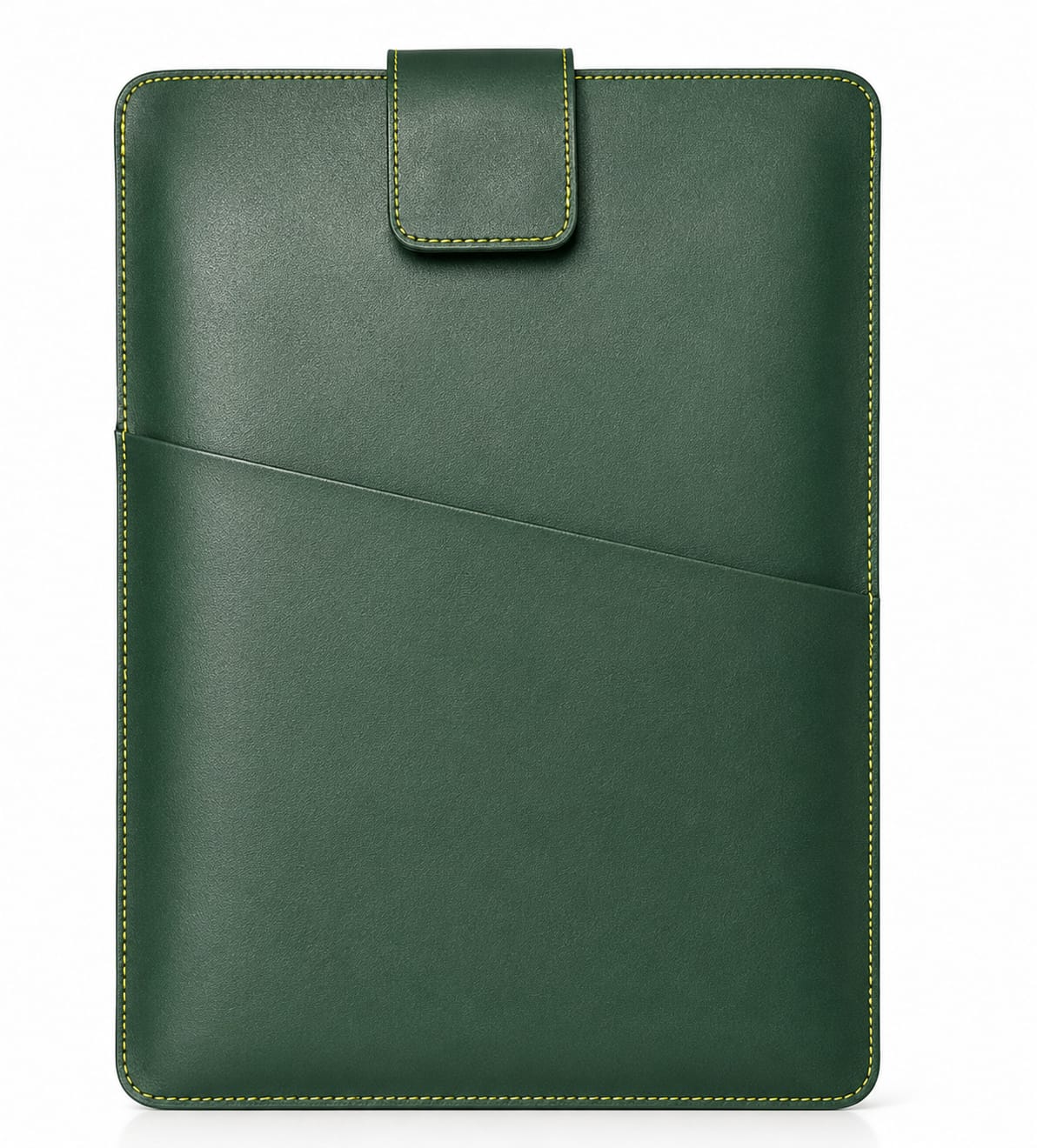 Premium Leather Laptop Sleeve & Document Organizer with Front Pocket