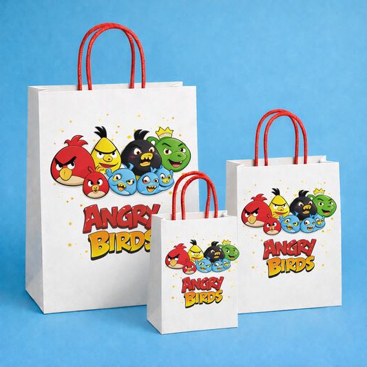 Angry-Birds-Style  Theme Paper Carry Bags for Return Gifts