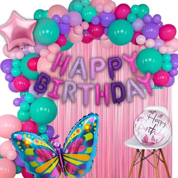 Birthday Decoration kit — Butterfly Theme - PARTYFOXX 