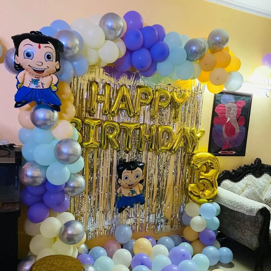 Birthday Decoration Kits  — Chhota Bheem Theme - PARTYFOXX 