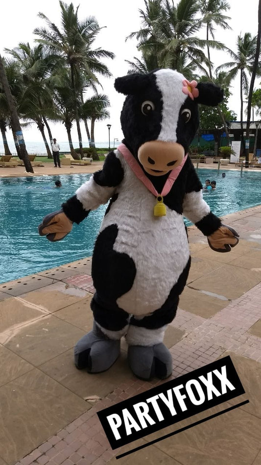 Cow Mascot for Birthday Parties & Events