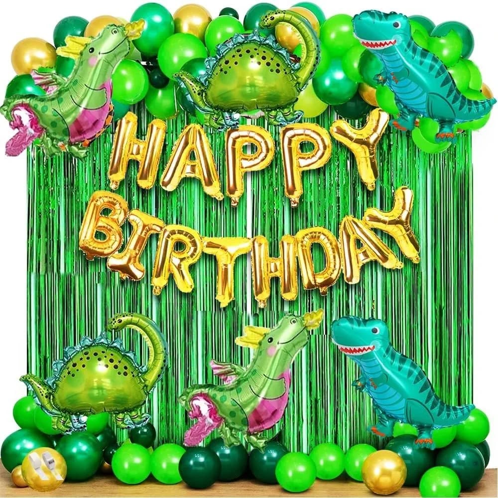 Dinosaur Theme Birthday Decoration Kit for Home - PARTYFOXX 