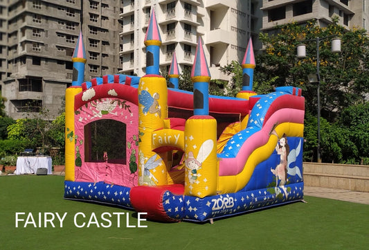 Bungee Fairy Castle Bouncy for Parties & Events - PARTYFOXX 