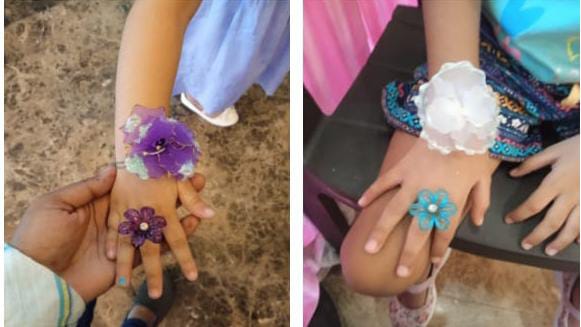 DIY Customised Flower Jewellery Activity - PARTYFOXX 