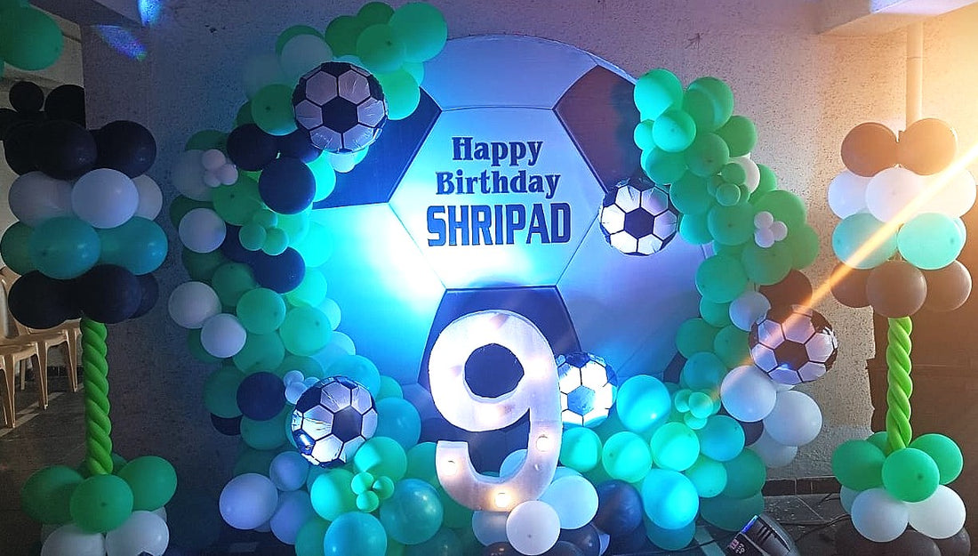 Football Theme Birthday Party Ring Backdrop - PARTYFOXX 