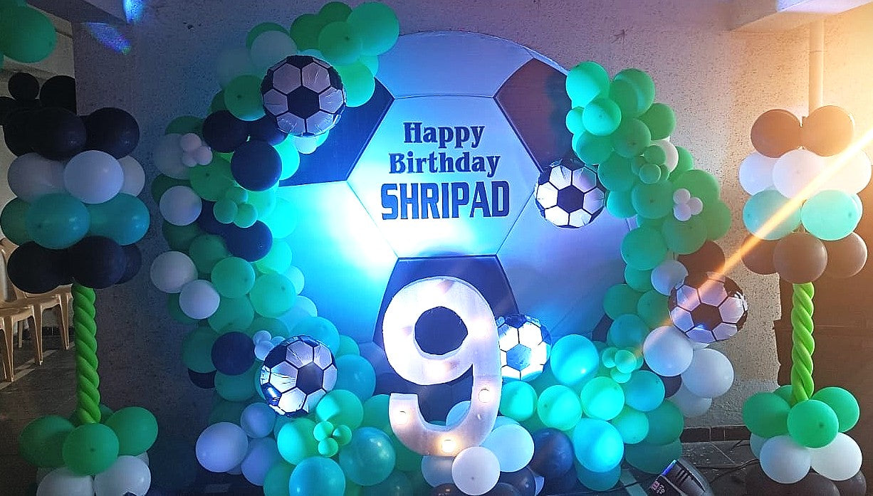 Football Theme Birthday Party Ring Backdrop - PARTYFOXX 