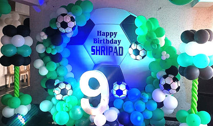 Football Theme Birthday Party Ring Backdrop - PARTYFOXX 