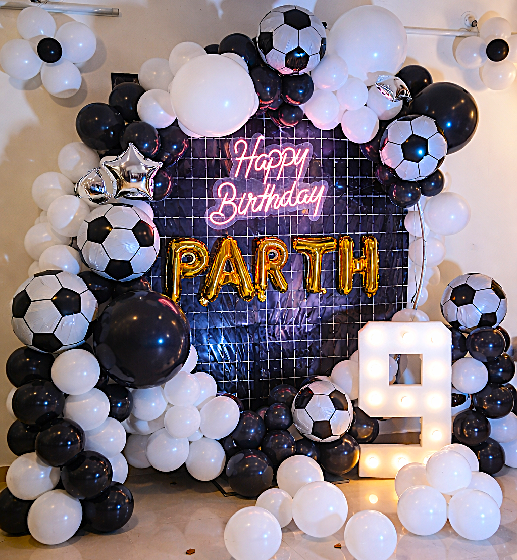 Football Theme Birthday Party Ring Backdrop Decoration