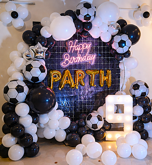 Football Theme Birthday Party Ring Backdrop Decoration
