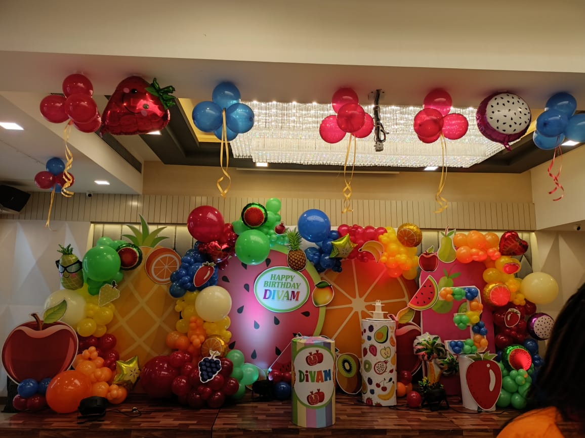 Fruit Theme Birthday Decoration for Kids - PARTYFOXX 