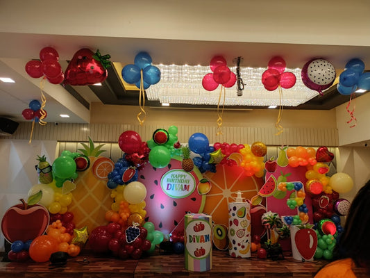 Fruit Theme Birthday Decoration for Kids - PARTYFOXX 