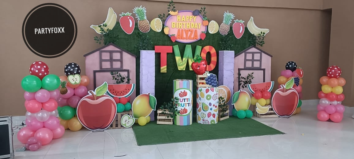 Tutti Frutti Theme Birthday Decoration - PARTYFOXX 