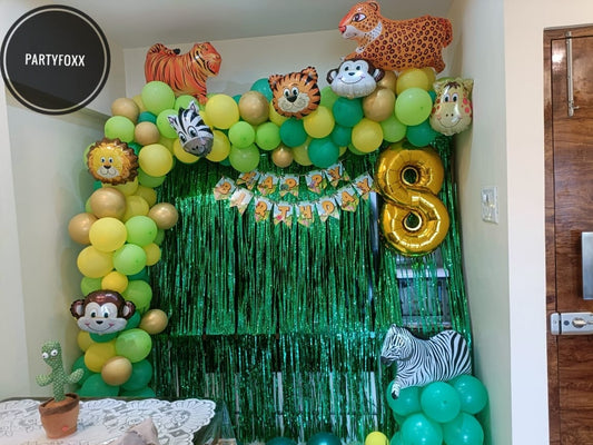 Birthday Decoration Kit — Jungle Theme - PARTYFOXX 