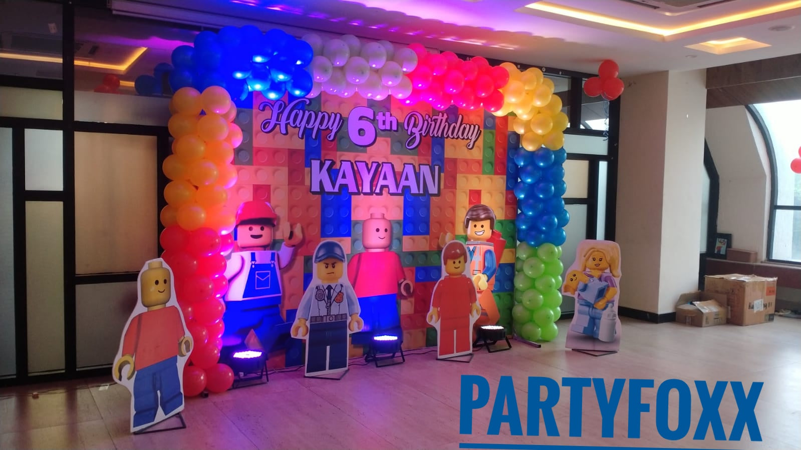LEGO Theme Birthday Decoration for Kids - PARTYFOXX 