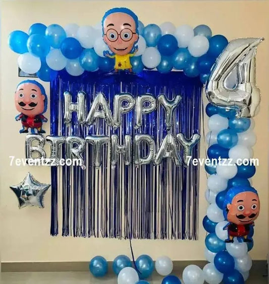 Birthday Decoration Kits — Motu Patlu Theme - PARTYFOXX 